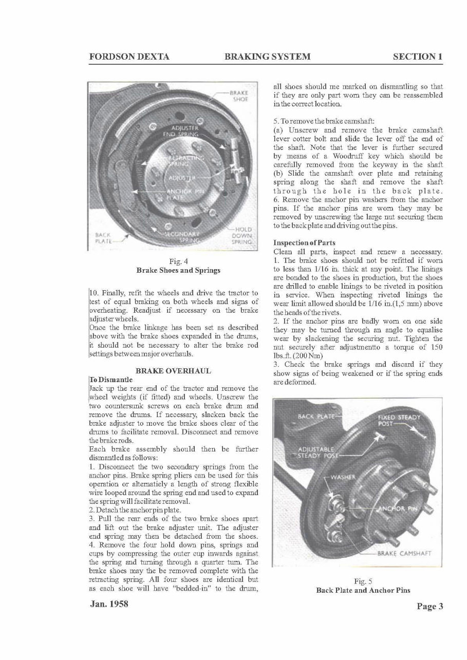 Ford Fordson Super Dexta Factory Service & Work Shop Manual preview img 5