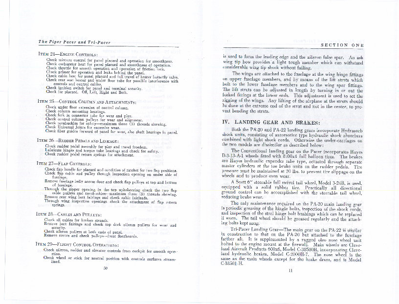 Piper PA-22 150 / 160 tri pacer POH manual preview img 6