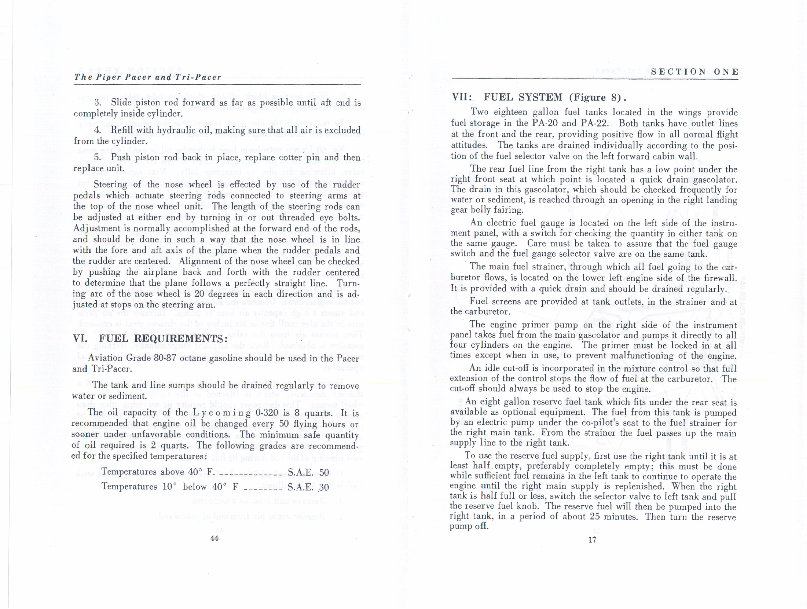 Piper PA-22 150 / 160 tri pacer POH manual preview img 9