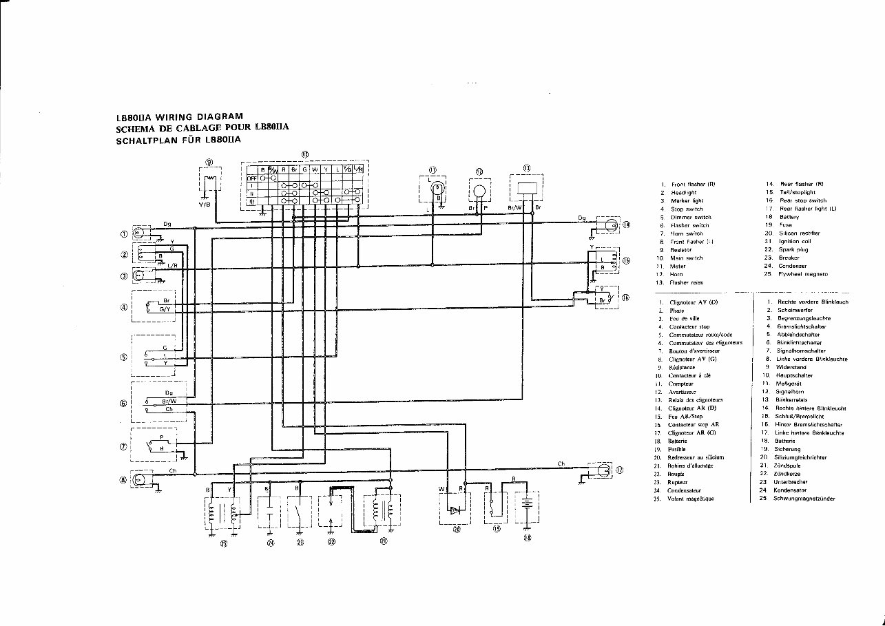 YAMAHA chappy サービスマニュアル Service Manual for Yamaha Chappy