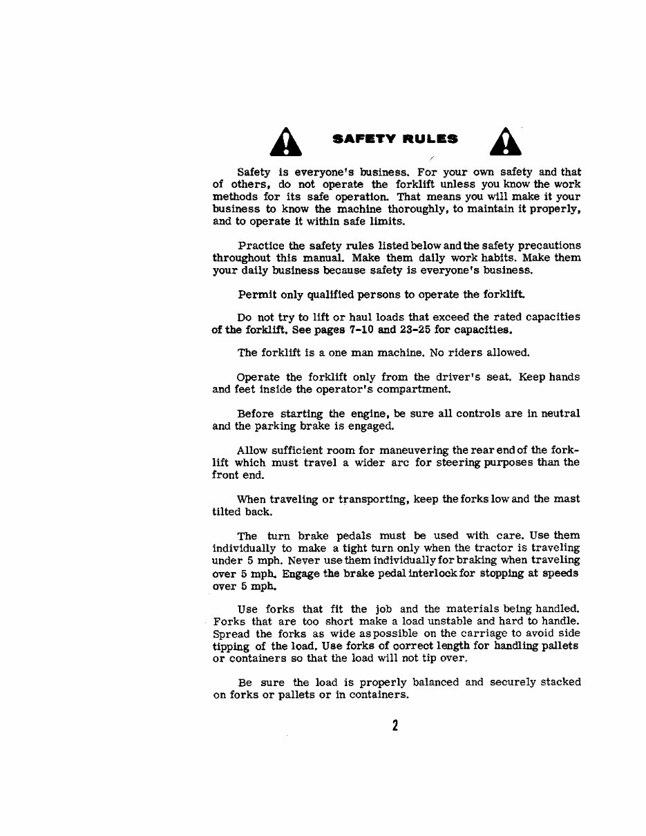 CASE 584, 585, 586 Power Shuttle Forklift Operators Manual preview img 4