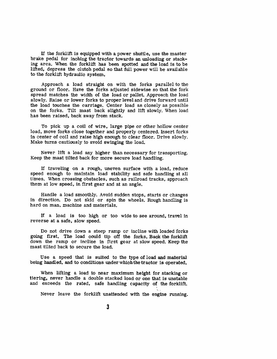 CASE 584, 585, 586 Power Shuttle Forklift Operators Manual preview img 5