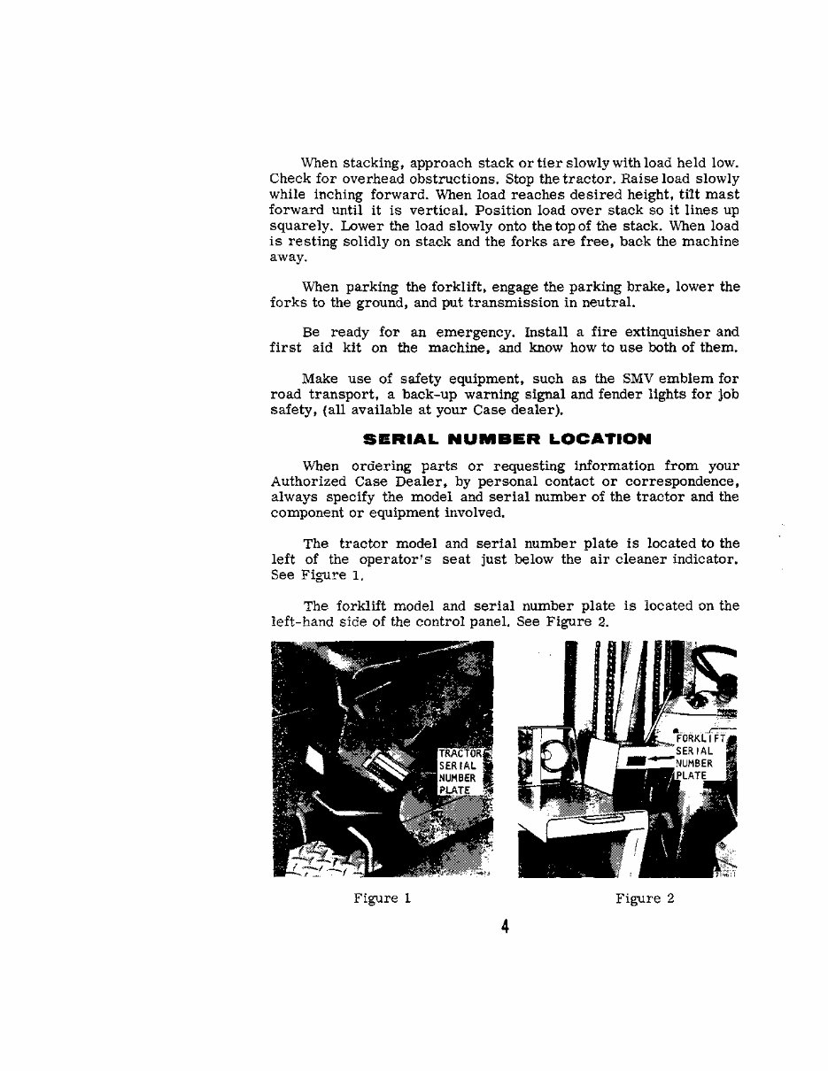 CASE 584, 585, 586 Power Shuttle Forklift Operators Manual preview img 6