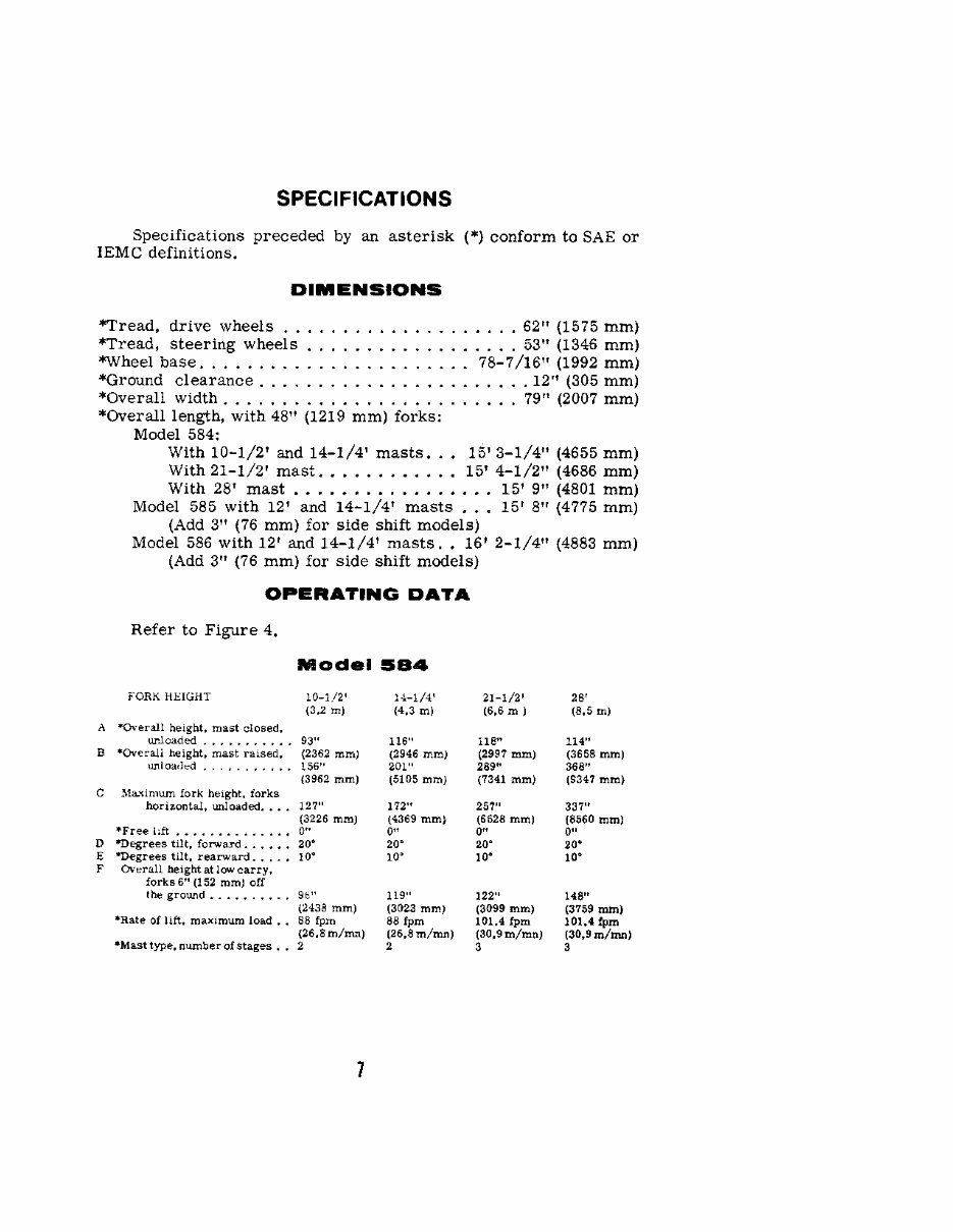 CASE 584, 585, 586 Power Shuttle Forklift Operators Manual preview img 9