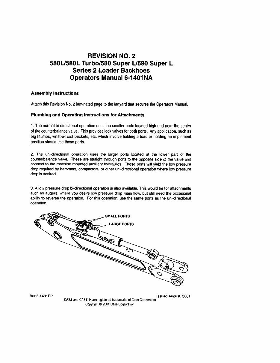 Case 580L, 580L Turbo, 580 Super L, 590 Super L Series 2 Loader Backhoe Operators Instruction Manual - IMPROVED - preview img 5