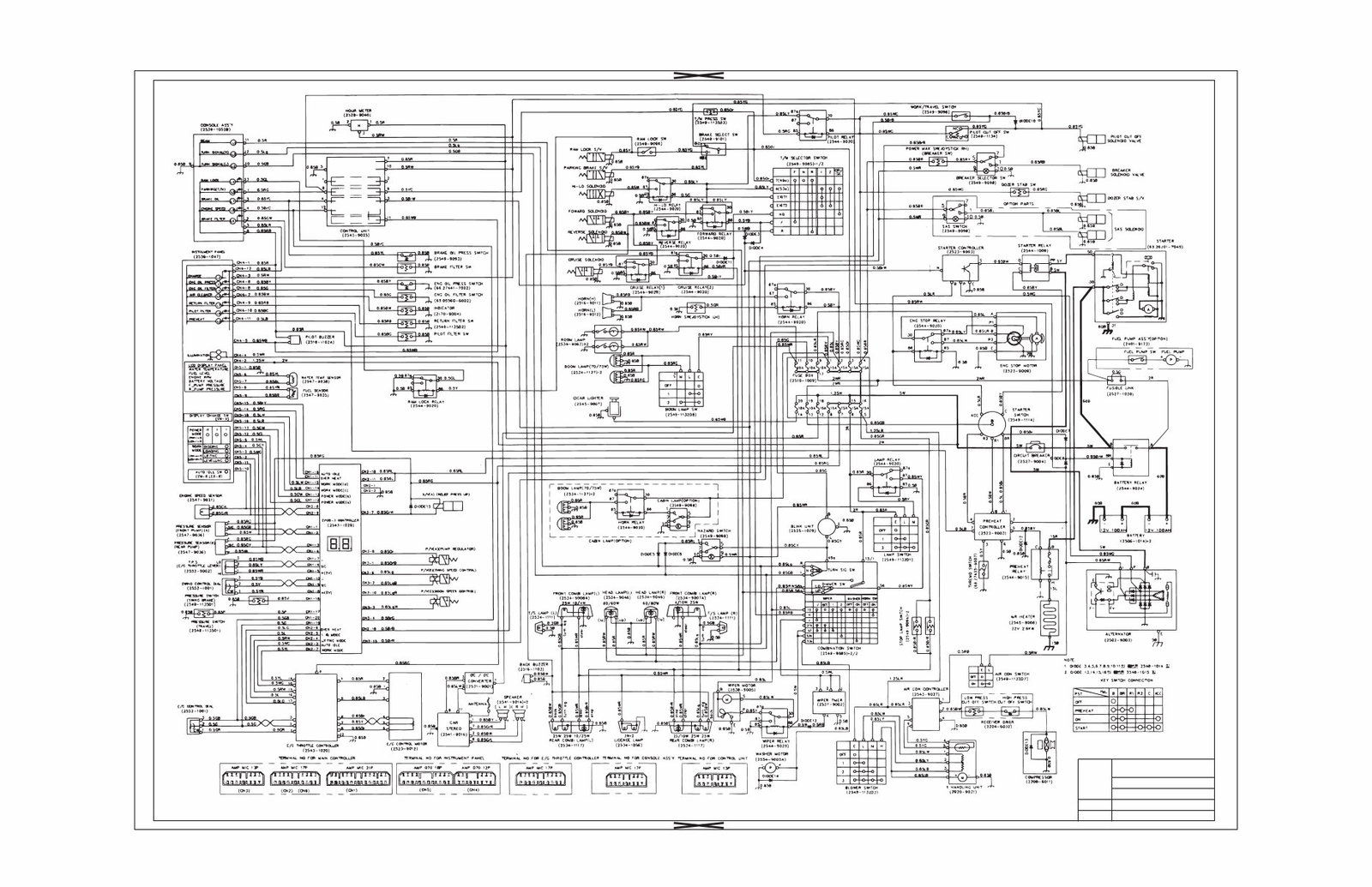 Daewoo Doosan III Series Electrical Hydraulic Schematic Manual-COLLECTION preview img 9