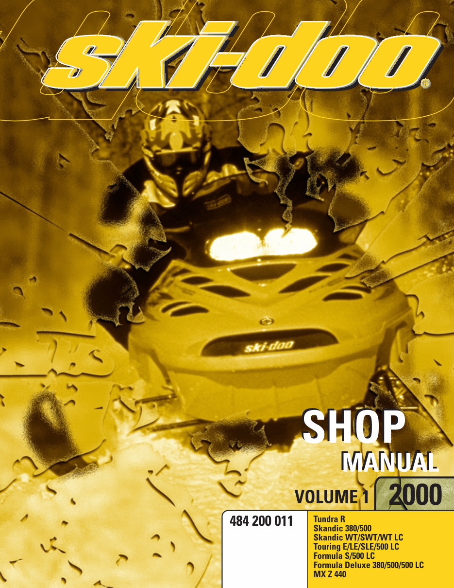 2000 Ski-Doo MXZ 700 Service & Repair Manual preview img 2