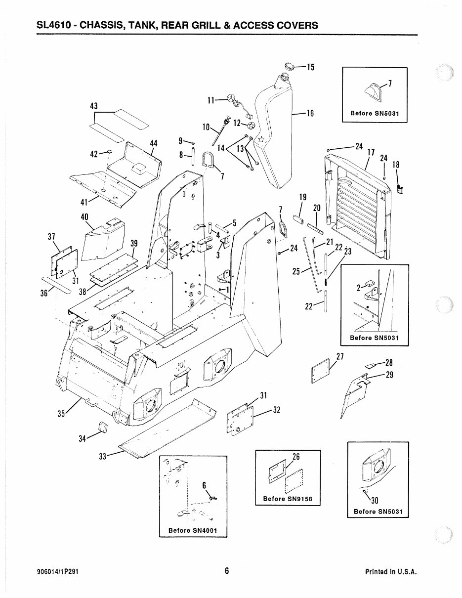 GEHL 4610 Skid Loader Illustrated Master Parts List Manual Form No.906014 Replaces 904058 preview img 8
