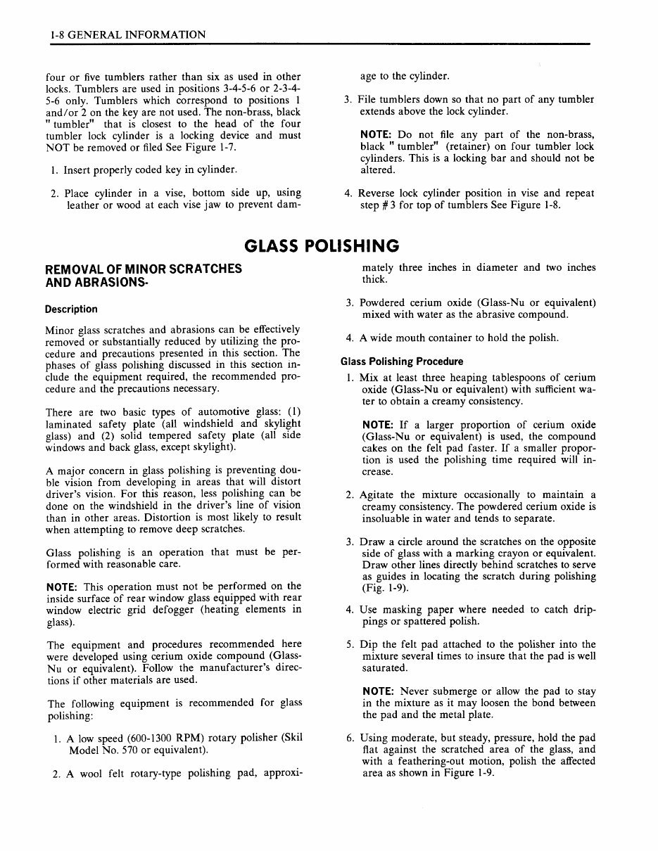 1970 Fisher Body Service manual preview img 10