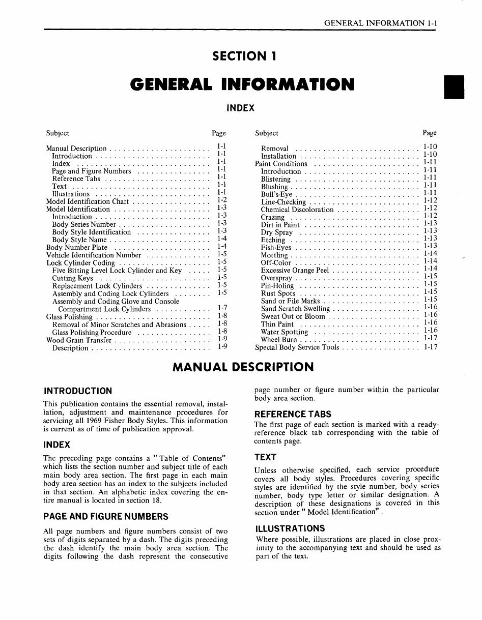 1970 Fisher Body Service manual preview img 3