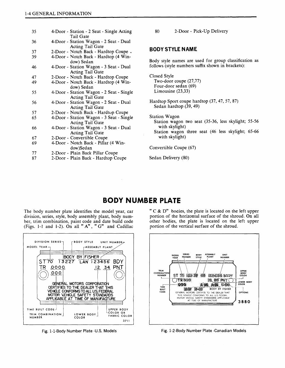 1970 Fisher Body Service manual preview img 6