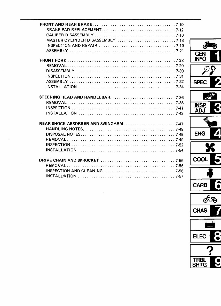 1986-1994 Yamaha FZR400 Service & Repair Manual preview img 6