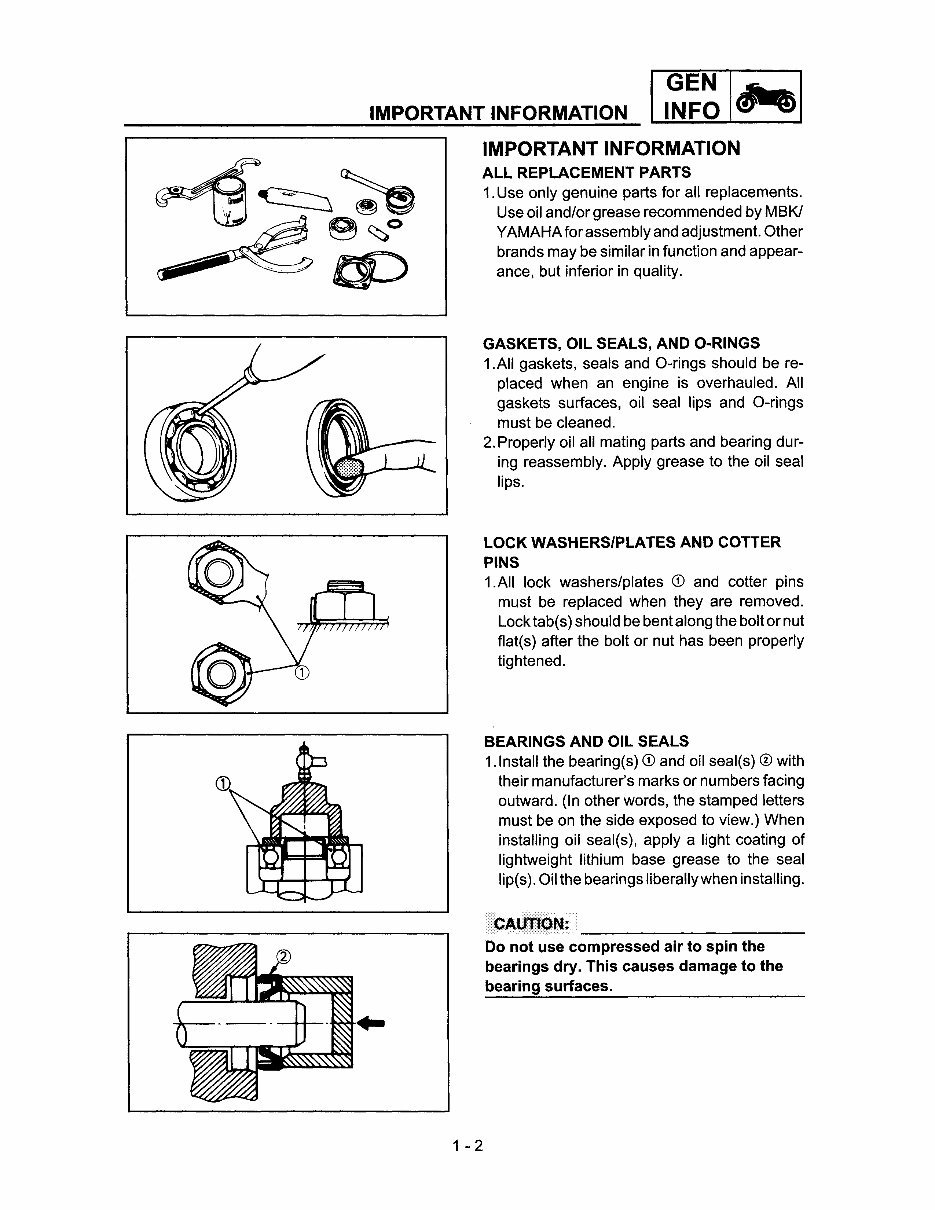 1999-2002 Yamaha Zuma CW50 Service & Repair Manual preview img 10