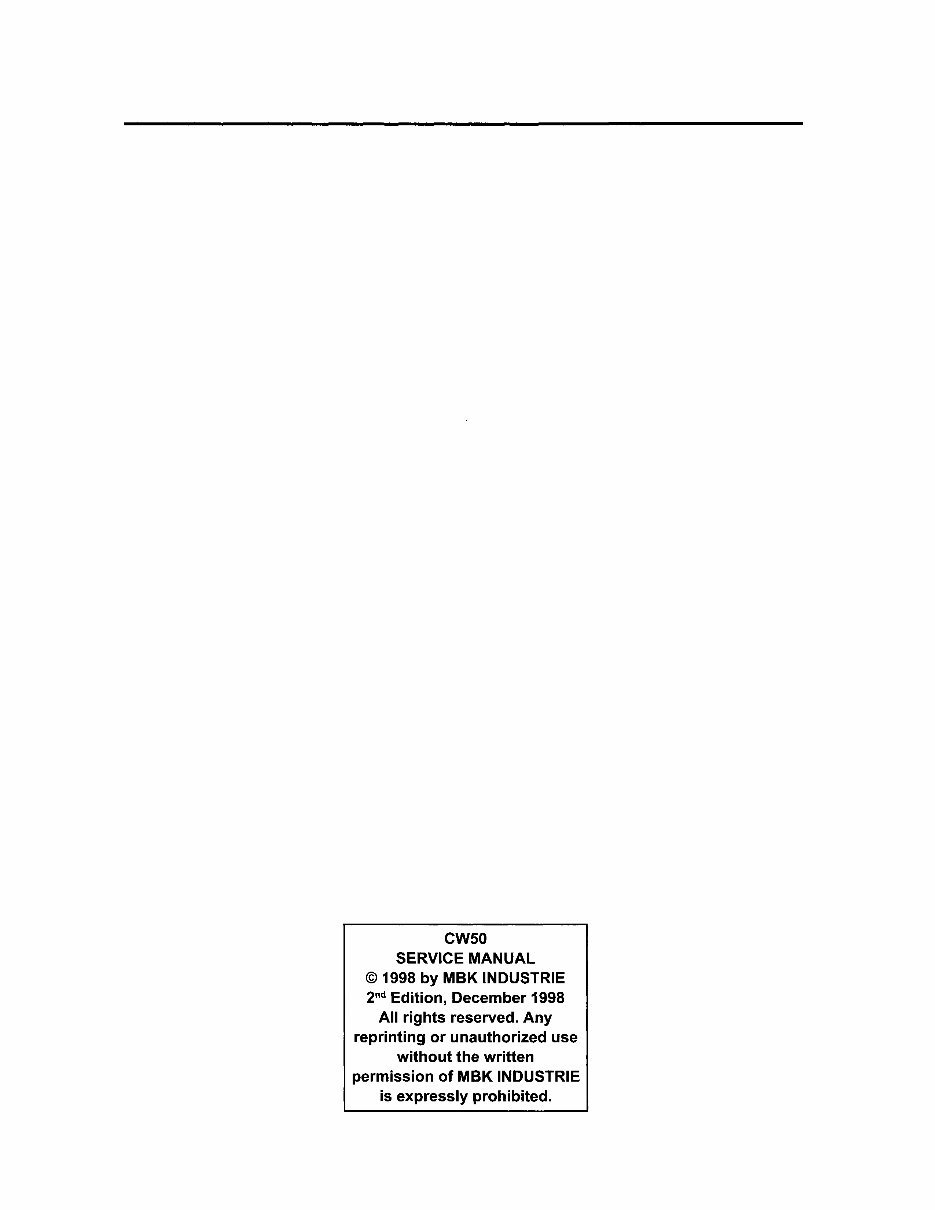 1999-2002 Yamaha Zuma CW50 Service & Repair Manual preview img 2