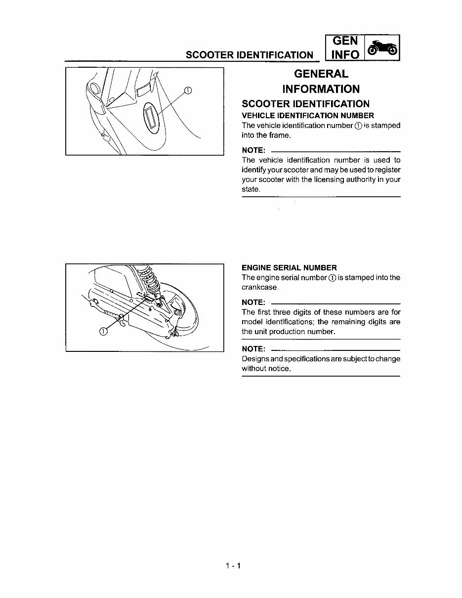 1999-2002 Yamaha Zuma CW50 Service & Repair Manual preview img 9
