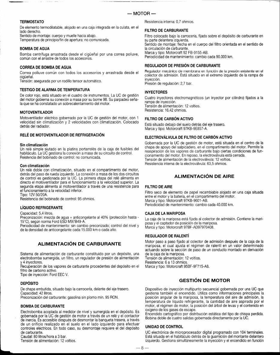 1997-2007 Ford Ka Service & Repair Manual (in Spanish) preview img 6