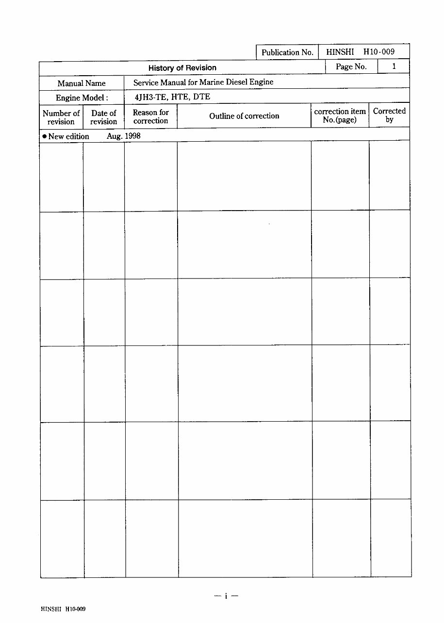 Yanmar Marine Diesel Engine 4JH3-TE, 4JH3-HTE, 4JH3-DTE Workshop Service Repair Manual preview img 2