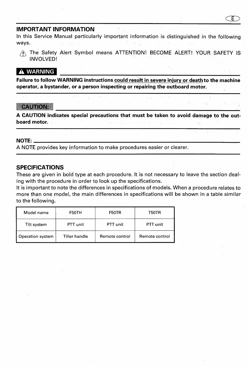 2001-2005 Yamaha 50HP 4 Stroke Outboard Repair Manual preview img 4