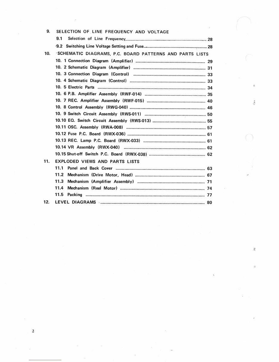 Pioneer RT-1020 L , Reel to Reel , Original Service Manual preview img 3