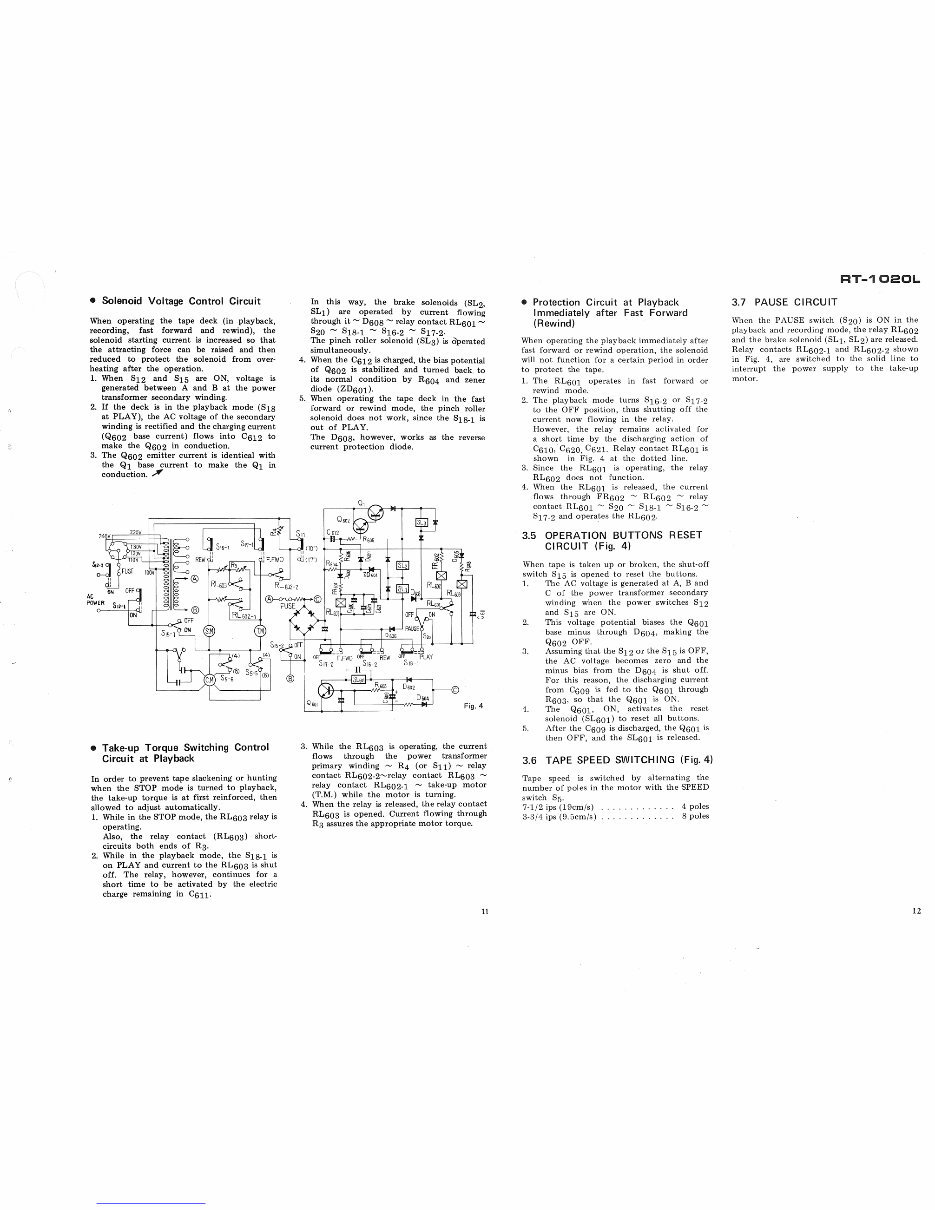 Pioneer RT-1020 L , Reel to Reel , Original Service Manual preview img 9