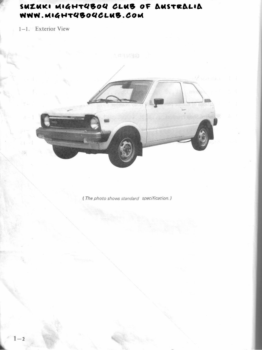 1987-1988 Suzuki Alto Hatch 800cc Service & Repair Manual preview img 5