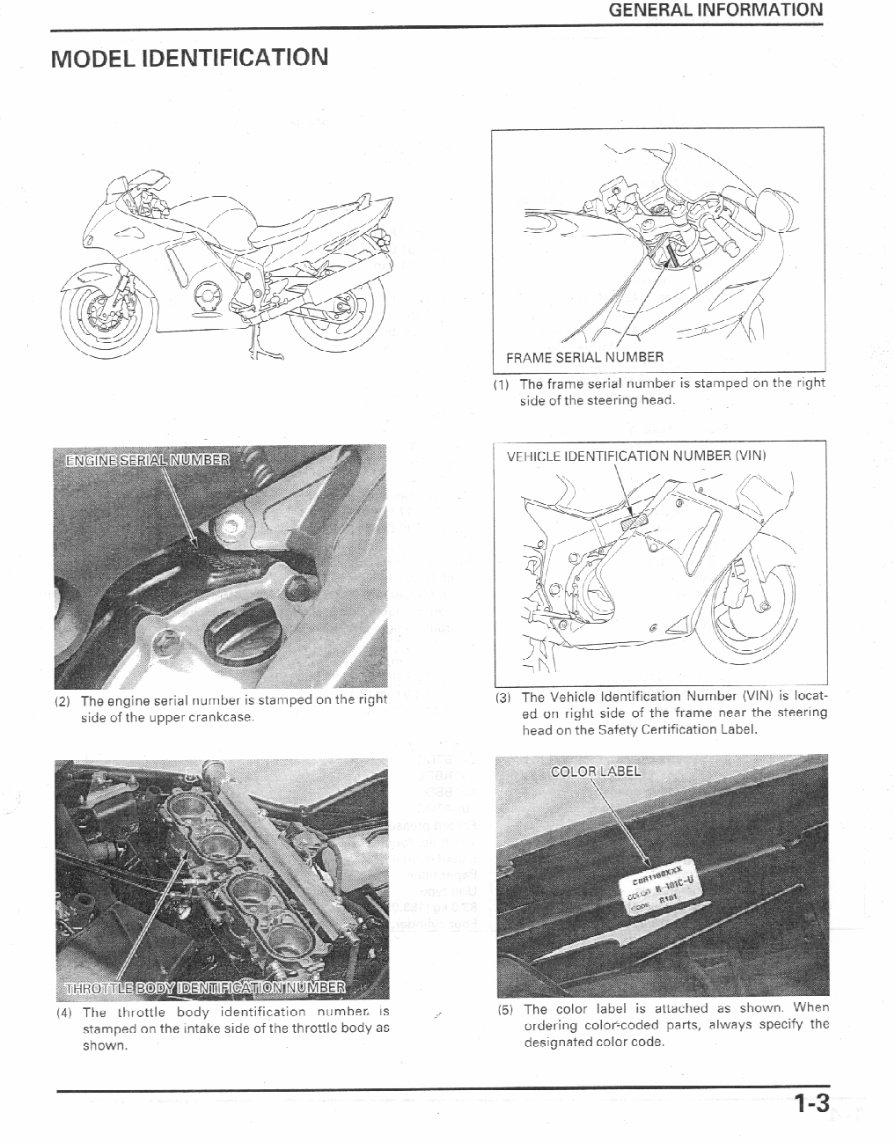 1997-2002 Honda CBR 1100 XX Blackbird Service & Repair Manual preview img 6
