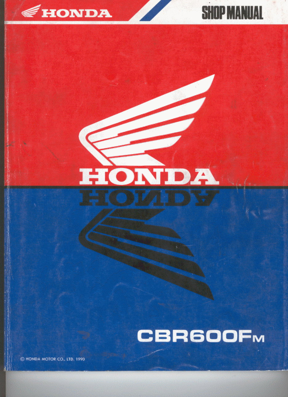 1989-1990 Honda CBR600FM Service Repair Manual preview img 1