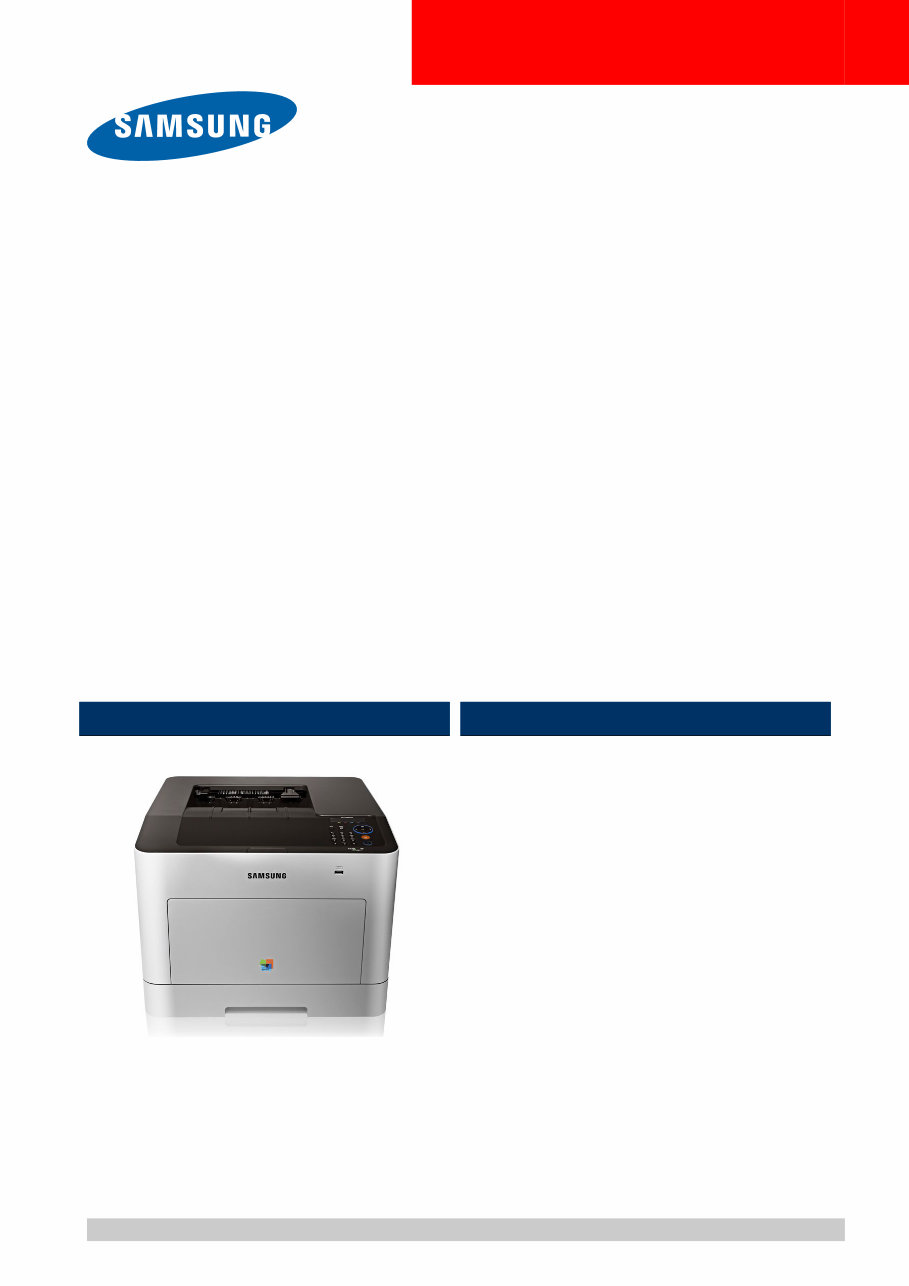 Samsung CLP-680 Series Color Laser Printer Service & Repair Manual preview img 1