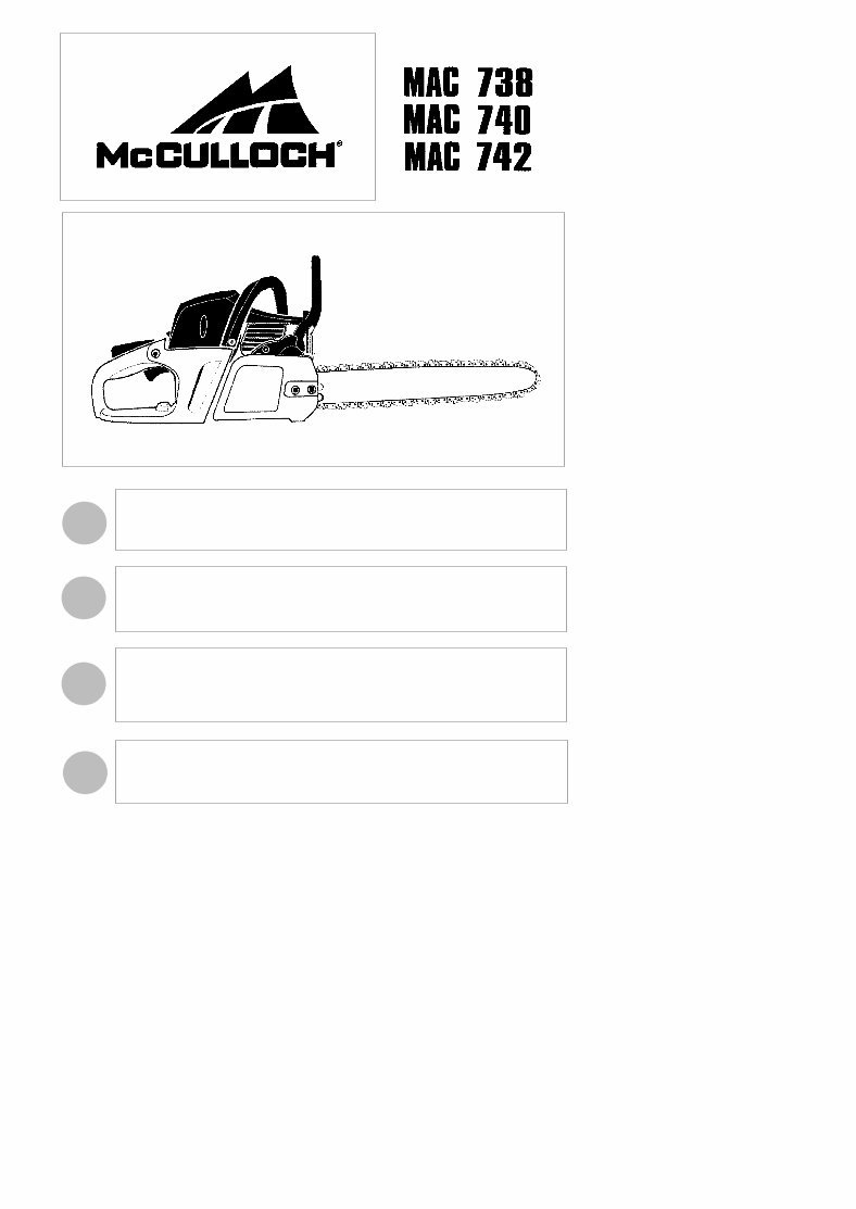 Mccullough Chainsaw Workshop Manual preview img 1