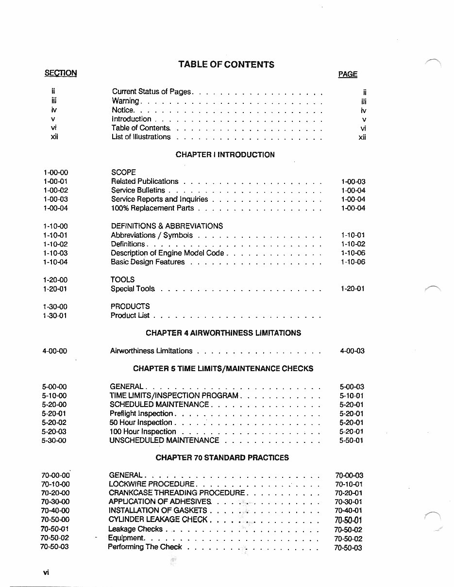 Continental Aircraft Engines O 470 K L M Overhaul Manual preview img 6