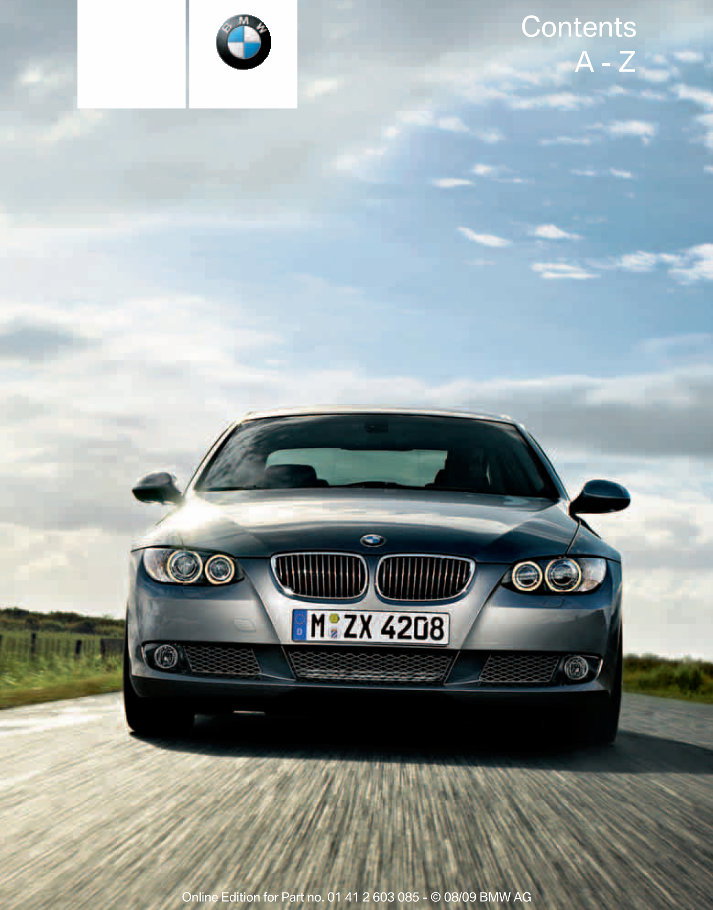 2010 BMW 328i Coupe (with idrive) Owners Manual preview img 1