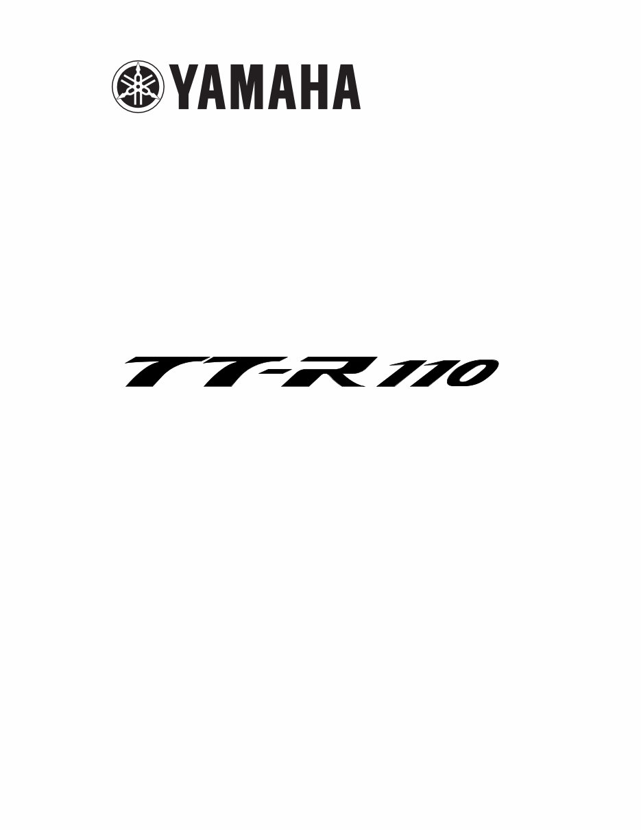 2008-2012 Yamaha TT-R110EX OEM Service & Repair Manual preview img 1
