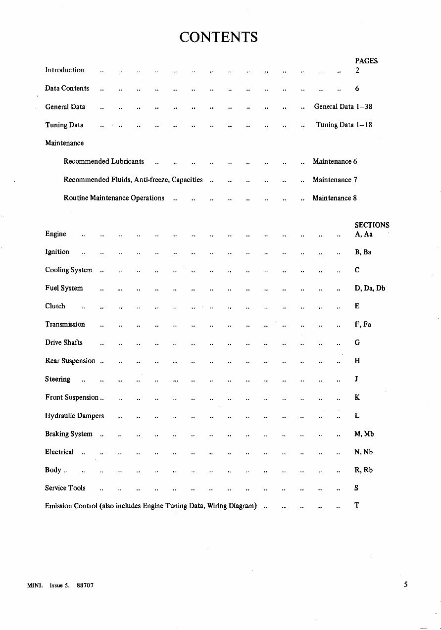 MINI COOPER Workshop Manual 1964 1965 1966 1967 1968 1969 1970 preview img 7