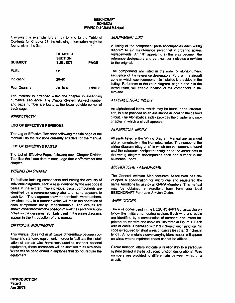 beechcraft Bonanza 36 35 parts & service manual preview img 6