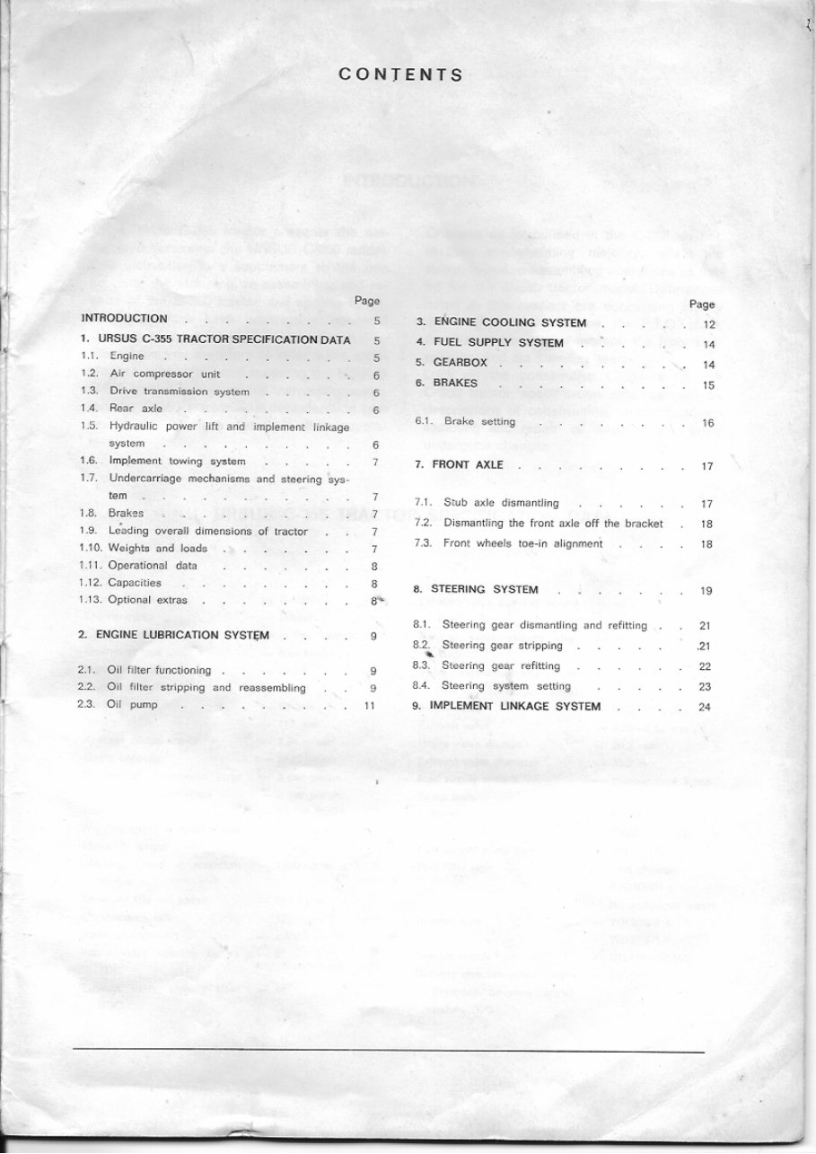 Ursus C-355 C355 Tractor Workshop Service Manual Repair preview img 4