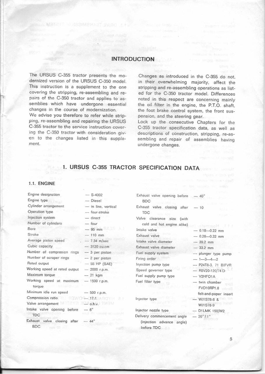 Ursus C-355 C355 Tractor Workshop Service Manual Repair preview img 5