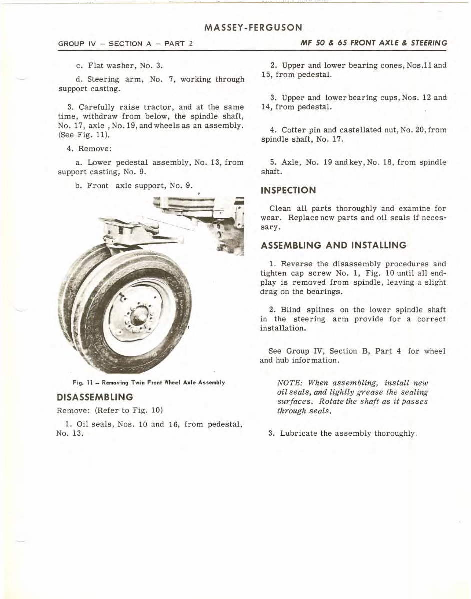 Massey Ferguson MF 50 Factory Service & Work Shop Manual preview img 7