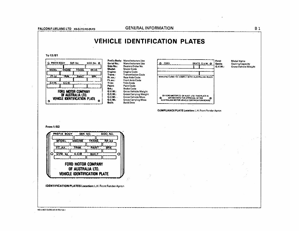 19791984 Ford Falcon Parts Catalog