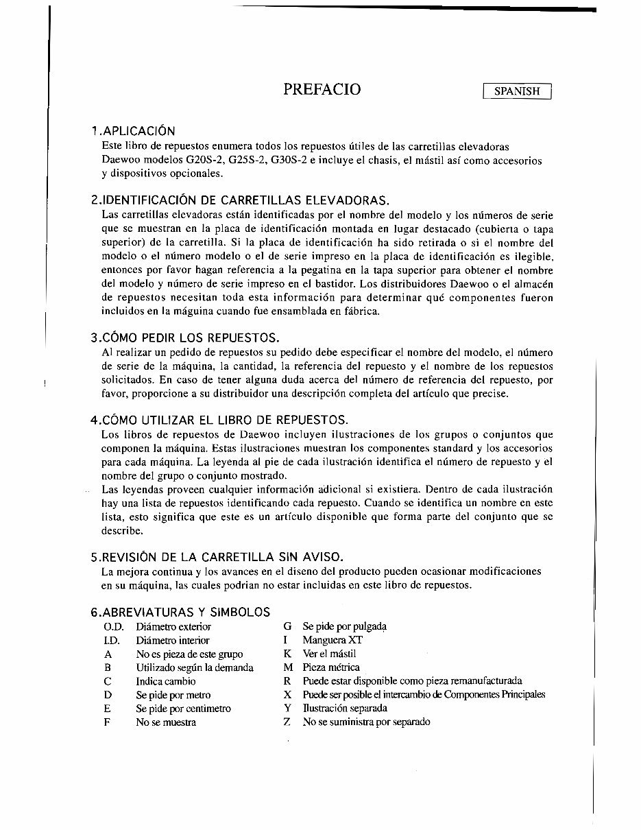 Daewoo Fork Lifts Parts Manual G20 G25 G30S preview img 7