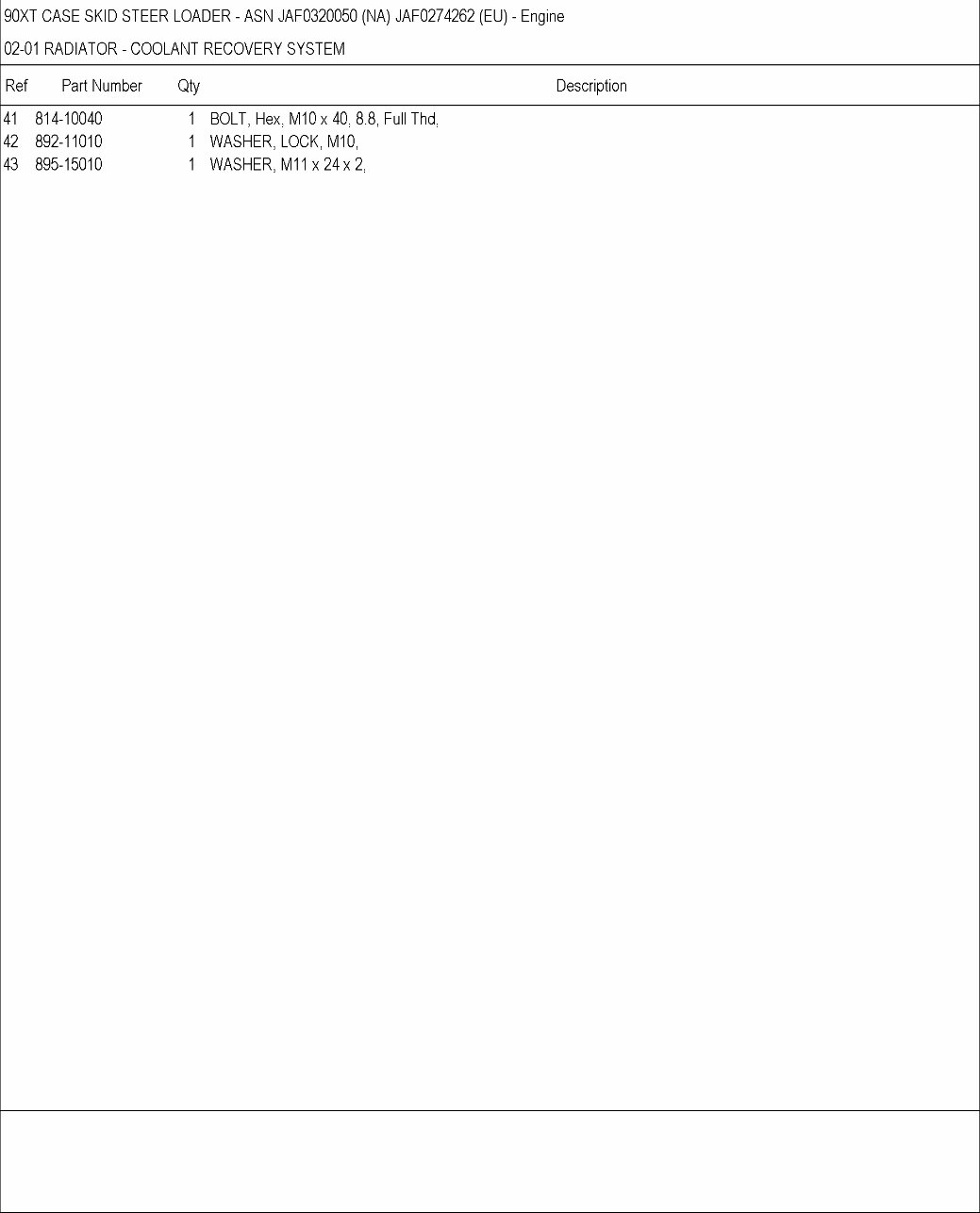 CASE 90XT Skid Steer Loader Parts Catalog Manual preview img 4