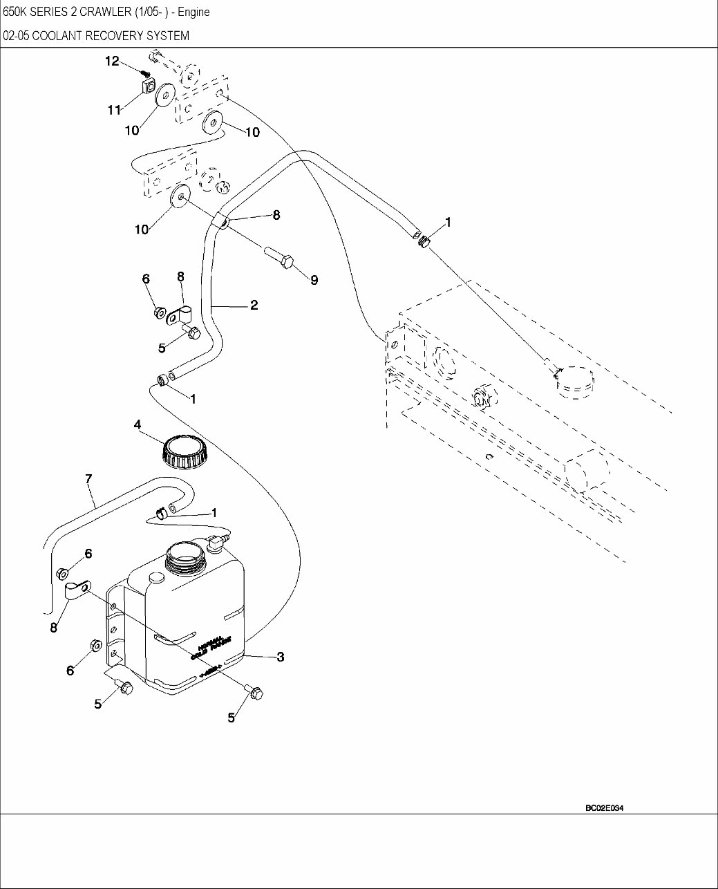 CASE 650K Series 2 BULLDOZER DOZER Parts Catalog Manual preview img 10