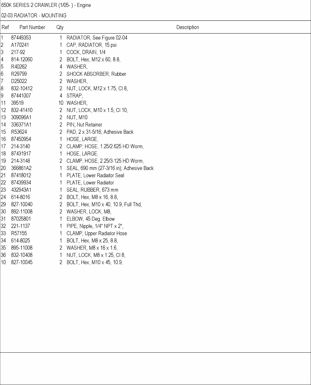CASE 650K Series 2 BULLDOZER DOZER Parts Catalog Manual preview img 7