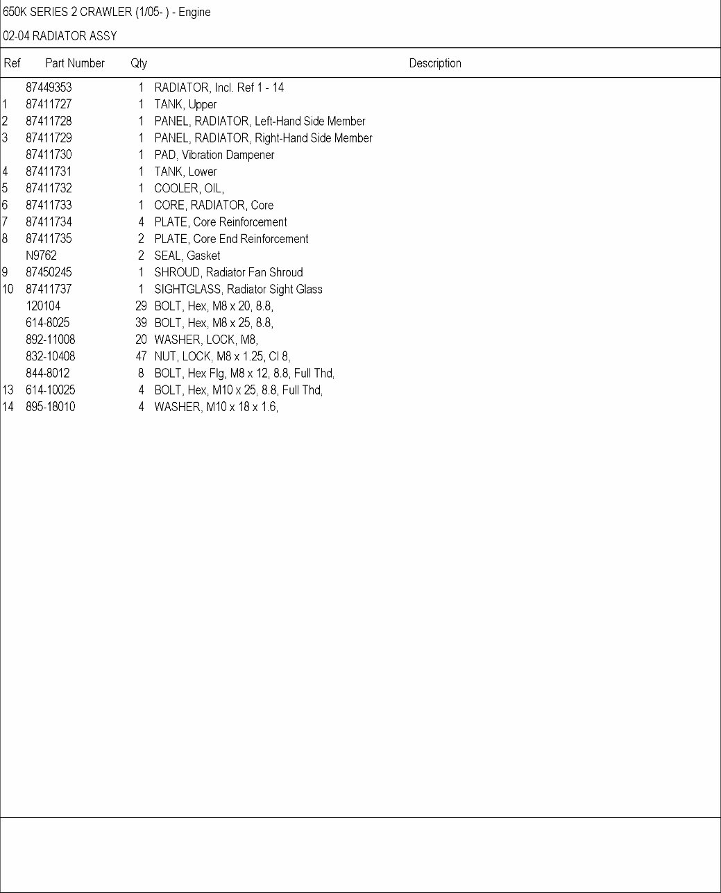 CASE 650K Series 2 BULLDOZER DOZER Parts Catalog Manual preview img 9