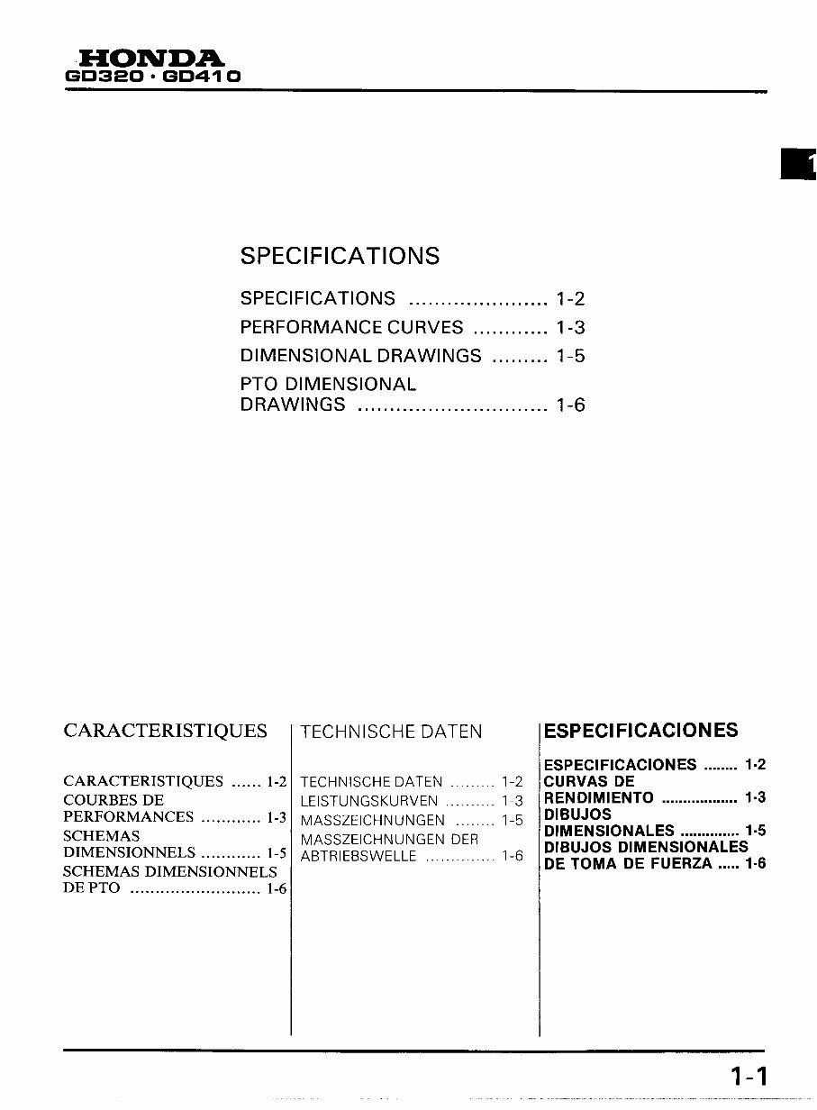 HONDA GD320 HORIZONTAL SHAFT Engine Repair Manual preview img 5