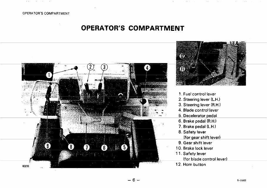 KOMATSU D65A-8, D65E-8, D65P-8 BULLDOZER Operation & Maintenance Manual preview img 6