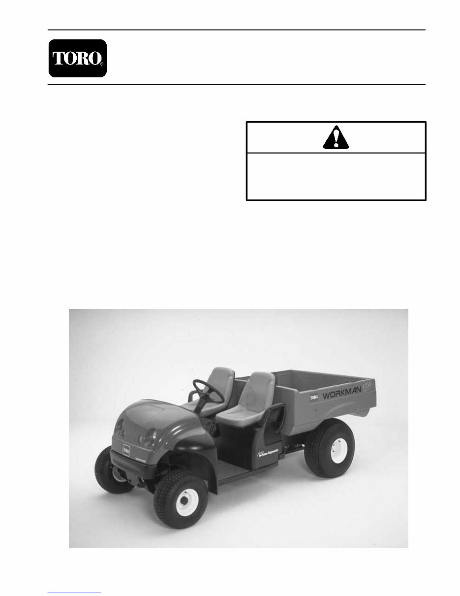 Toro Workman 1100 1110 2100 2110 Series Service Repair Workshop Manual preview img 1
