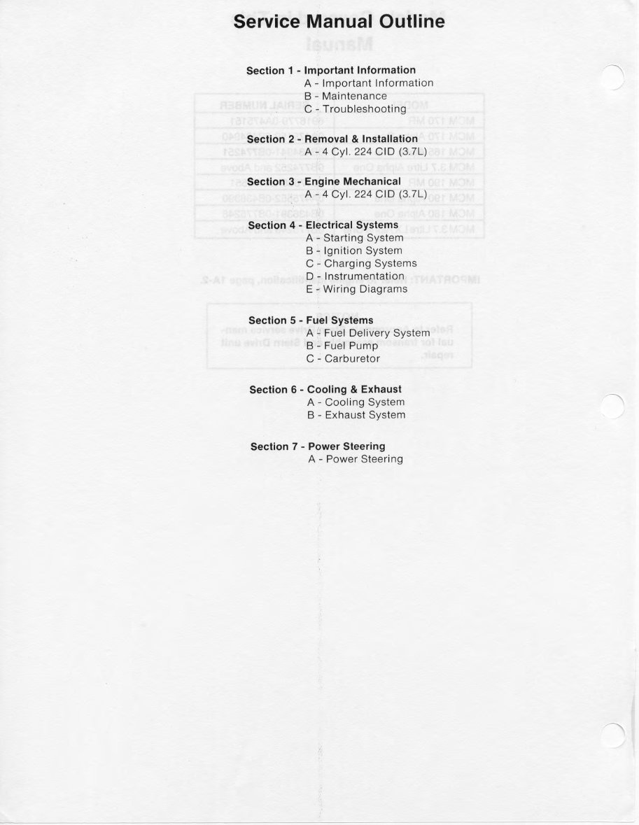 MerCruiser Service Manual #08 - Mercury Marine 4 Cylinder preview img 4