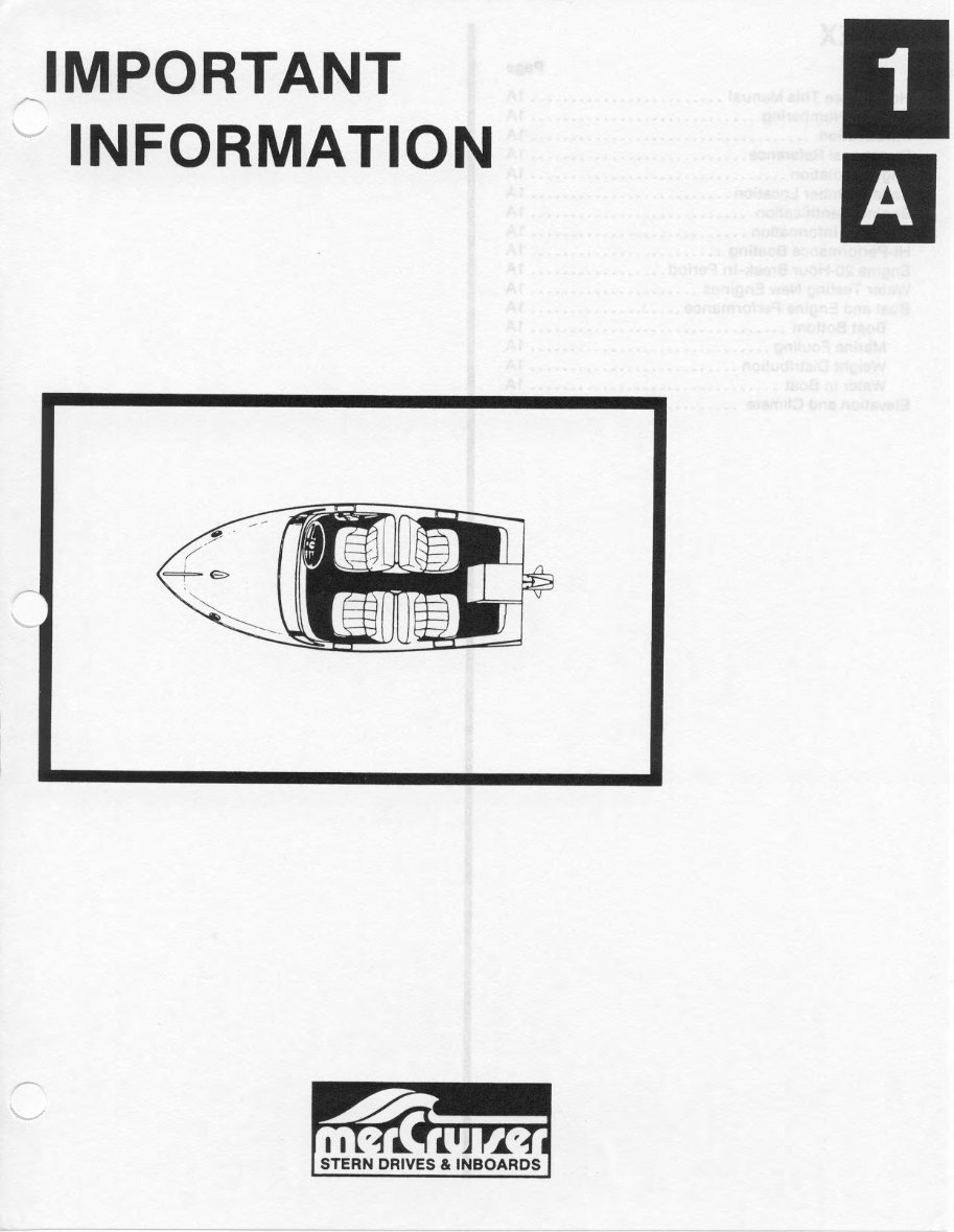 MerCruiser Service Manual #08 - Mercury Marine 4 Cylinder preview img 7