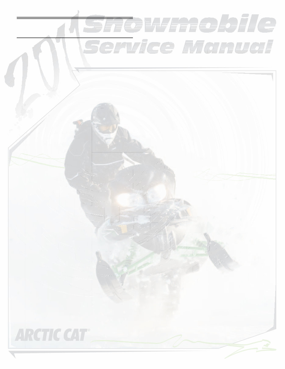 Arctic Cat 2011 TZ1 Service/Shop Manual preview img 1