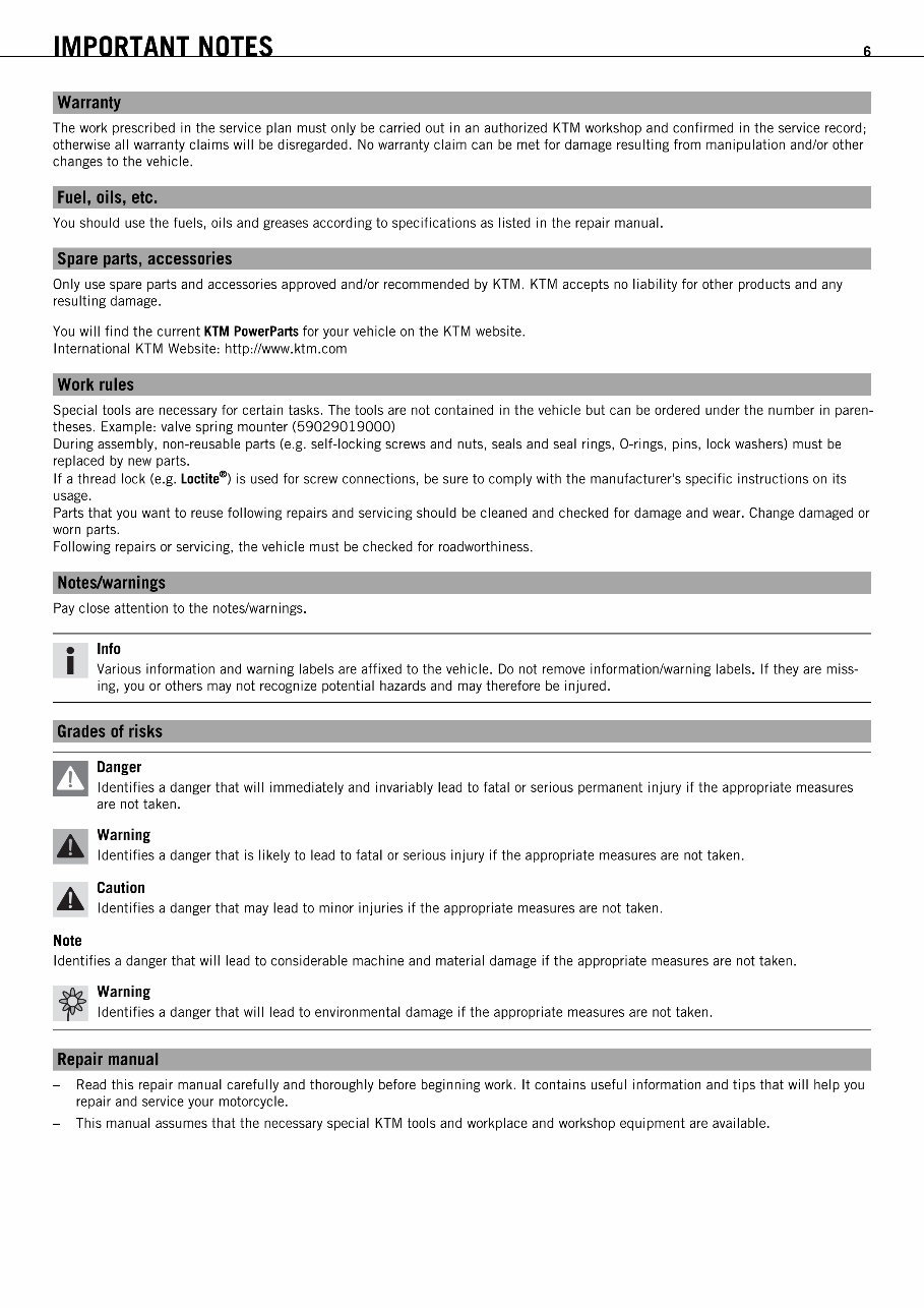2008 KTM 690 Supermoto, 690 Supermoto R Workshop Service Repair Manual preview img 8